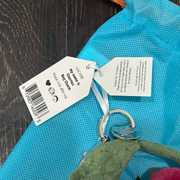 Jellycat Amuseables Cherries Bag Charm-6.3" With Dust Bag 100%Authentic NWT - Picture 4 of 4